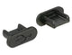 DeLOCK 64007 dækning af sokkel USB Micro-B Sort 10 stk