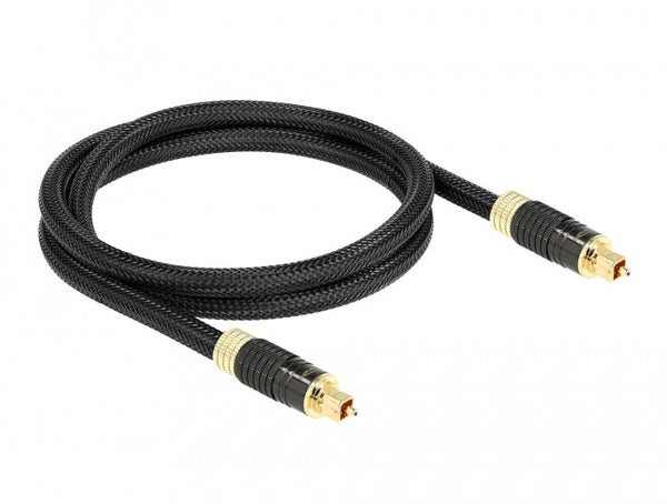 DeLOCK 86592 InfiniBand og fiberoptisk kabel 1 m Toslink Anthracit