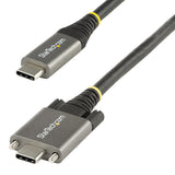 StarTech.com USB31CCSLKV1M USB-kabel USB 3.2 Gen 2 (3.1 Gen 2) 1 m USB C 10 Gbit/sek. 100 W Sort, Grå