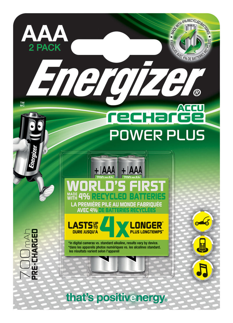 Energizer Power Plus AAA Genopladeligt batteri Nikkel-Metalhydrid (NiMH)