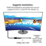 CLUB3D CAC-1567 USB grafisk adapter 7680 x 4320 pixel Sort, Sølv