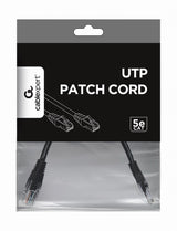 Gembird Patch Cord Cat.5e UTP 0.25m netværkskabel Sort 0,25 m Cat5e U/UTP (UTP)