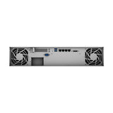Synology RackStation RS1221RP+ NAS Stativ (2U) Ryzen Embedded V1500B 4 GB DDR4 48 TB HDD Aluminium, Sort