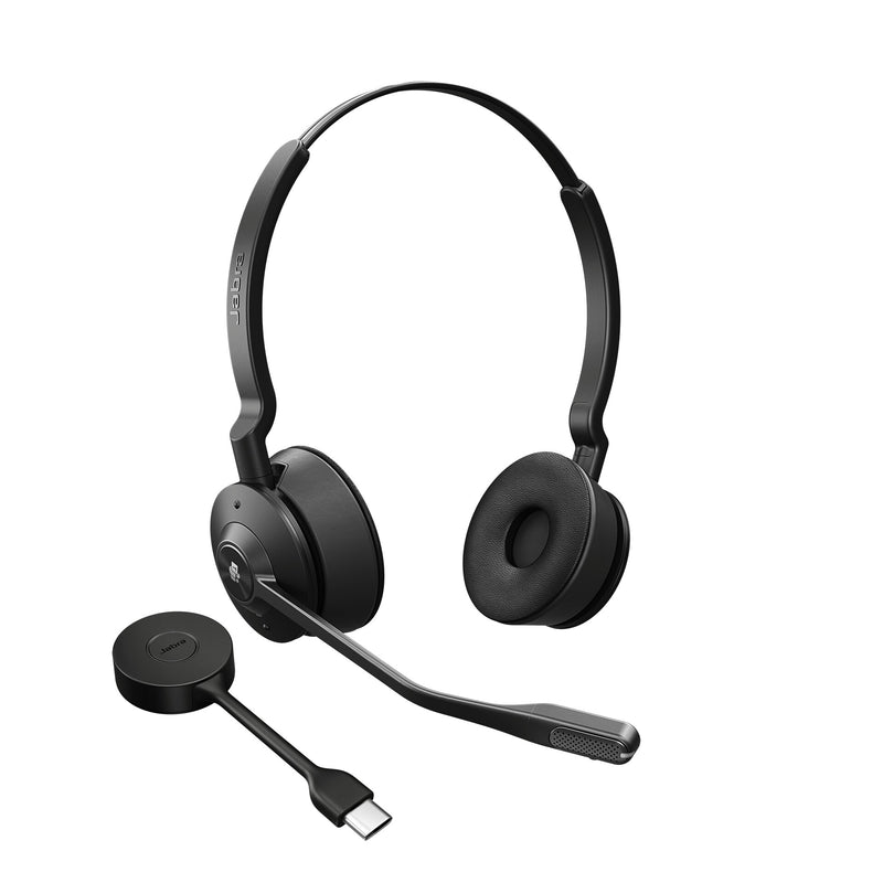 Jabra Engage 55 Headset Trådløs Kontor/Callcenter Sort, Titanium