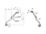 Multibrackets 3281 skærmbeslag og -stativer 124,5 cm (49") Skrivebord Sølv