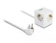 DeLOCK 11497 stikkontakt CEE 7/3 + USB Hvid