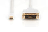 Digitus AK-340305-020-W videokabel adapter 2 m Mini DisplayPort DVI-D Hvid
