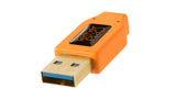 Tether Tools CU61RT15-ORG USB-kabel USB 3.2 Gen 1 (3.1 Gen 1) 4,6 m USB A Micro-USB B 5 Gbit/sek. Orange