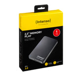 Intenso 2.5" Memory Play USB 3.0 1TB ekstern harddisk 5400 rpm 2.5" Micro-USB B 3.2 Gen 1 (3.1 Gen 1) Sort