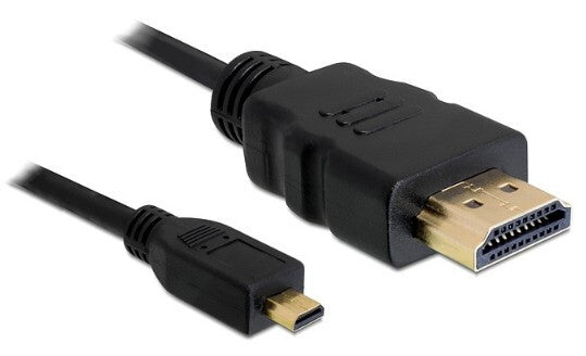 DeLOCK 82661 HDMI-kabel 1 m HDMI Type A (Standard) HDMI Type D (Micro) Sort