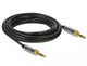 DeLOCK 85788 lydkabel 5 m 3.5mm Sort, Grå