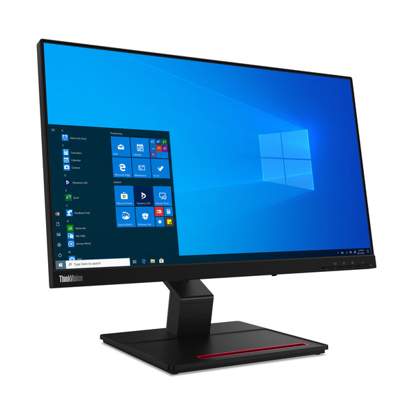 Lenovo ThinkVision T24t-20 computerskærm 60,5 cm (23.8") 1920 x 1080 pixel Fuld HD LED Berøringsskærm Kapacitiv Sort