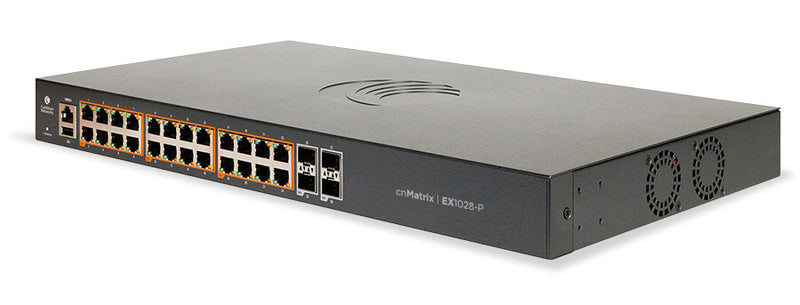 Cambium Networks EX1028-P Administreret L2/L3 Gigabit Ethernet (10/100/1000) Strøm over Ethernet (PoE) 1U Grå