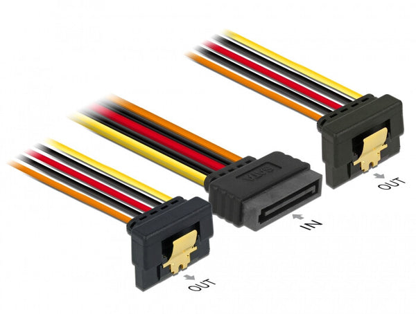 DeLOCK 60159 SATA-kabel 0,3 m SATA 15-stik Flerfarvet