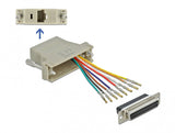 DeLOCK 65600 kabel kønsskifter D-Sub RJ45 Grå