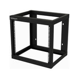 StarTech.com RK919WALLO stativ 9U Vægmonteret stativ Sort