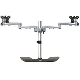 StarTech.com ARMDUALSS skærmbeslag og -stativer 81,3 cm (32") Skrivebord Sort, Sølv