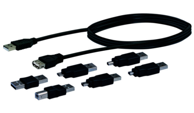 Schwaiger CAUSET531 USB-kabel USB 2.0 USB A 0,48 Gbit/sek. Sort