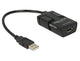 DeLOCK 62588 USB-kabel 0,15 m USB A Sort