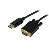 StarTech.com DP2VGAMM6B videokabel adapter 1,8 m DisplayPort VGA (D-Sub) Sort