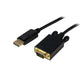 StarTech.com DP2VGAMM6B videokabel adapter 1,8 m DisplayPort VGA (D-Sub) Sort