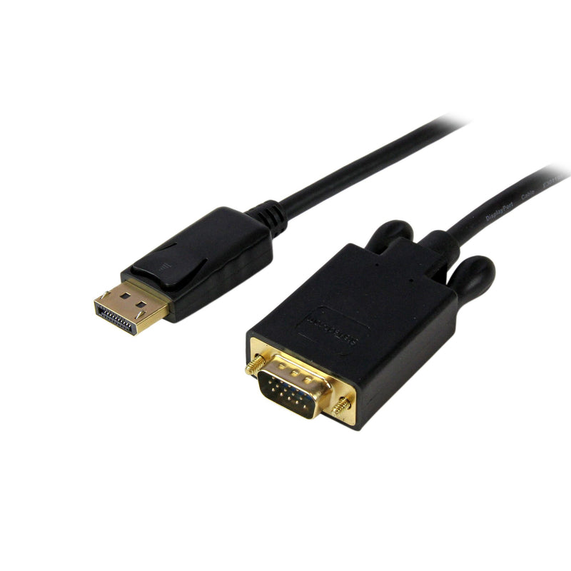 StarTech.com DP2VGAMM6B videokabel adapter 1,8 m DisplayPort VGA (D-Sub) Sort