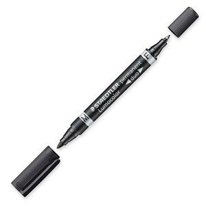 Staedtler Lumocolor Duo speedmarker Fin/projektilspids Sort 1 stk