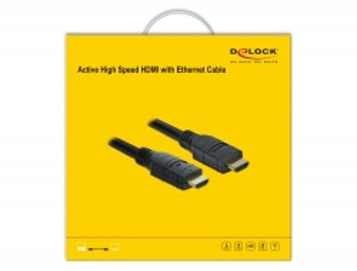 DeLOCK 85284 HDMI-kabel 10 m HDMI Type A (Standard) Sort