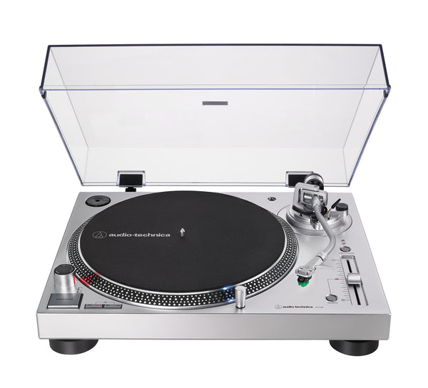 Audio-Technica AT-LP120XUSB Bæltedrevet pladespiller Sølv Vejledning