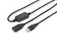 Digitus DA-73101 USB-kabel USB 2.0 15 m USB A 0,48 Gbit/sek. Sort