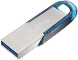 SanDisk Ultra Flair USB-nøgle 128 GB USB Type-A 3.2 Gen 1 (3.1 Gen 1) Blå, Sølv