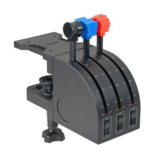 Logitech G G Saitek PRO Flight Throttle Quadrant Sort USB Flysimulator Analog/digital PC