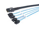 Prokord SATA-0021 Serial Attached SCSI (SAS)-kabel 0,5 m Sort, Blå