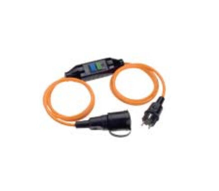 Bachmann 341.880 stikdåse 3 m 1 AC stikkontakt(er) Sort, Orange