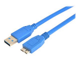 Prokord USB-0055 USB-kabel USB 3.2 Gen 1 (3.1 Gen 1) 2 m USB A Micro-USB B Blå
