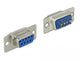 DeLOCK 65882 kabelsamler Sub-D 9 pin Blå, Sølv