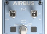 Thrustmaster TCA Quadrant Airbus Edition Sort, Blå USB Flysimulator Analog/digital PC