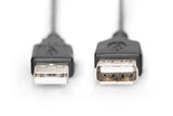 Digitus AK-300200-018-S USB-kabel USB 2.0 1,8 m USB A 0,48 Gbit/sek. Sort