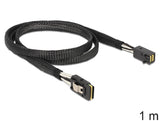 DeLOCK 83389 Serial Attached SCSI (SAS)-kabel 1 m Sort