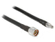 DeLOCK 2m, N/RP-SMA koaxial kabel CFD400, LLC400 Sort