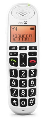 Doro PhoneEasy 100w DECT telefon Nummervisning Hvid