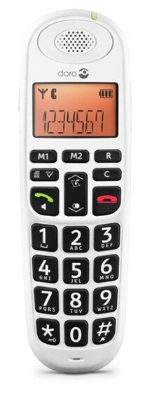 Doro PhoneEasy 100w DECT telefon Nummervisning Hvid