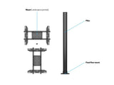 Multibrackets 2401 skærmbeslag til skiltning 160 cm (63") Sort