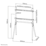 Neomounts NM-M1000WHITE skærmbeslag til skiltning 177,8 cm (70") Hvid
