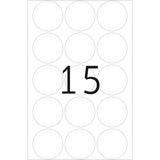 HERMA 2277 selvklæbende etiket Cirkel Transparent 240 stk