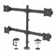 StarTech.com ARMQUAD skærmbeslag og -stativer 68,6 cm (27") Skrivebord Sort