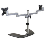StarTech.com ARMDUALSS skærmbeslag og -stativer 81,3 cm (32") Skrivebord Sort, Sølv