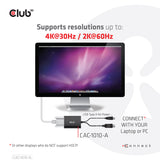 CLUB3D CAC-1010-A videokabel adapter 0,6 m DisplayPort DVI-D + USB Sort