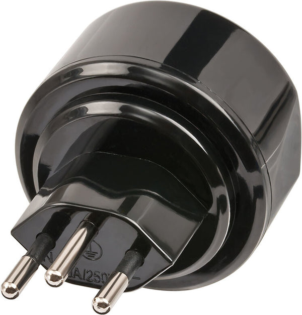 Brennenstuhl 1508642 strømstik adapter Type J (CH) Sort