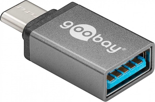 Goobay 56621 kabel kønsskifter USB-C USB 3.0 female (Type A) Grå
